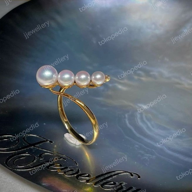 Bubble Akoya Pearl Ring - Grade AAAAA