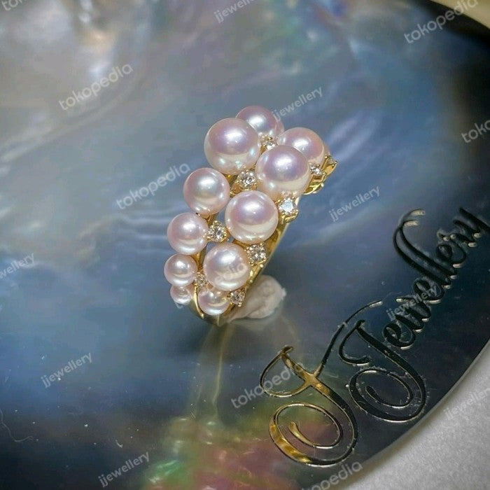 Super Quality Vintage Akoya Pearl Ring