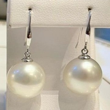 Simple South Sea Pearl Earrings