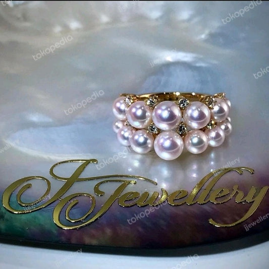 Super Quality Vintage Akoya Pearl Ring