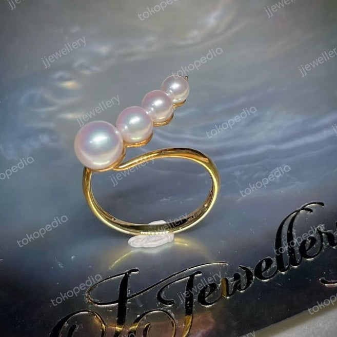 Bubble Akoya Pearl Ring - Grade AAAAA