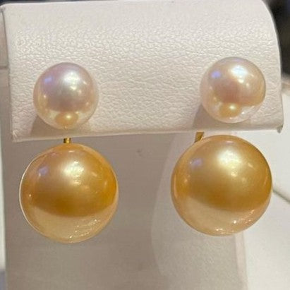 Double Southsea Pearl Earrings