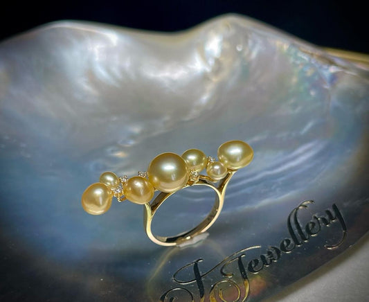 Balance Keshi South Sea Pearl Ring