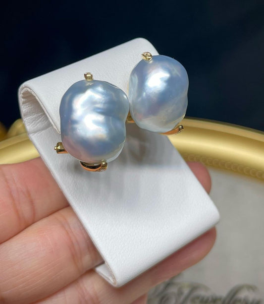 Classic Baroque South Sea Pearl Earrings