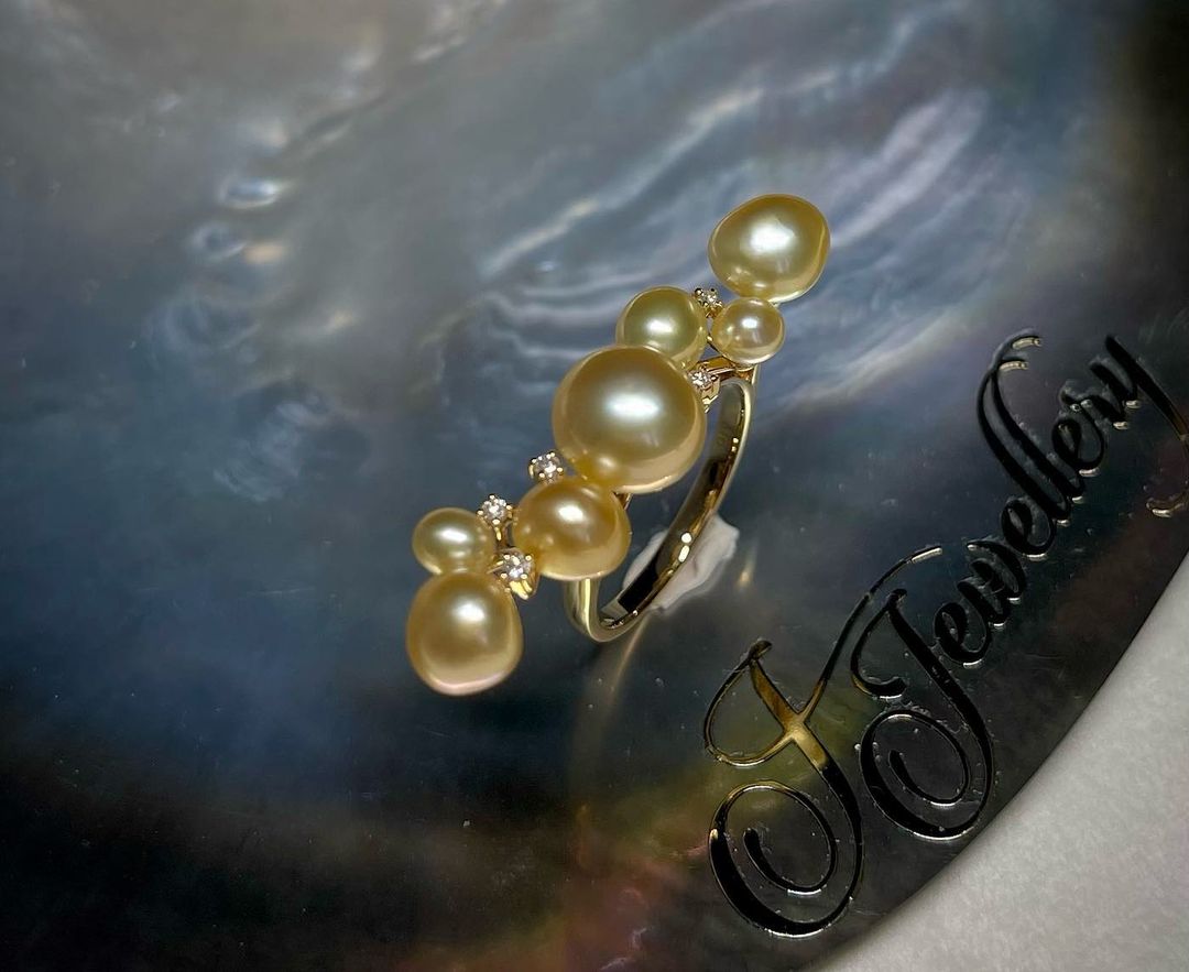 Balance Keshi South Sea Pearl Ring