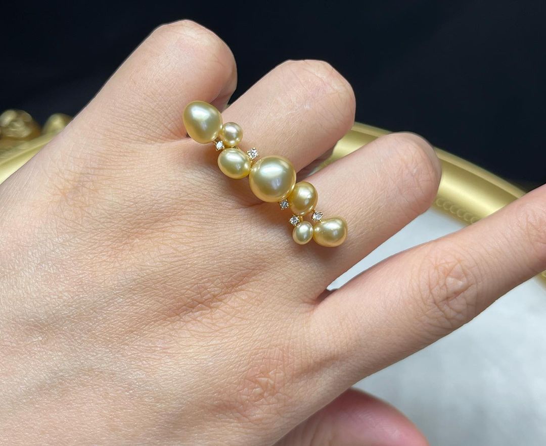 Balance Keshi South Sea Pearl Ring