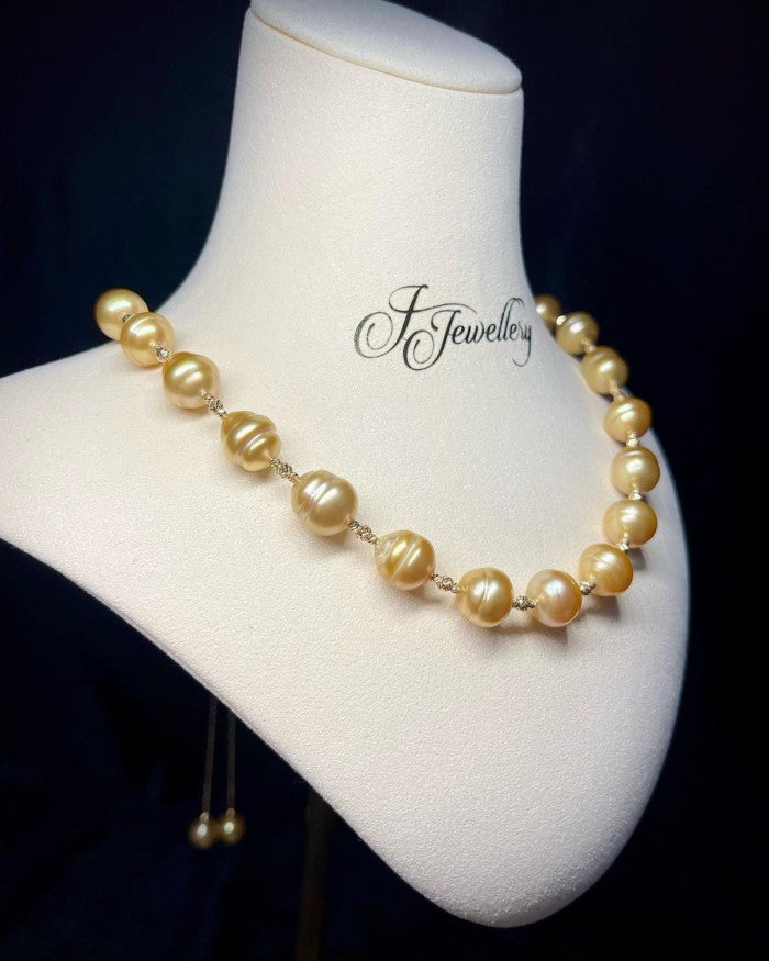 South Sea Pearl Necklace + Bracelet