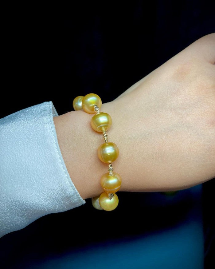 South Sea Pearl Necklace + Bracelet