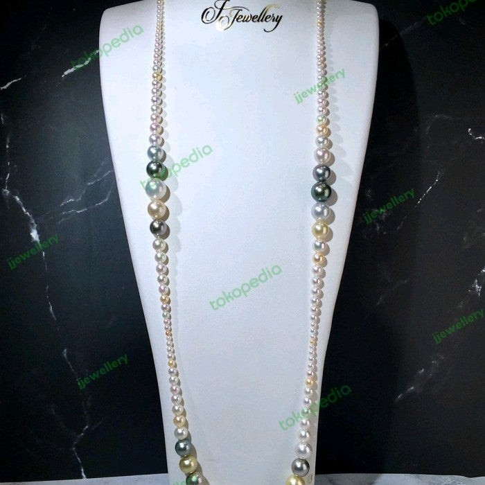 Mix Candy Akoya + South Sea + Tahiti Pearl Necklace