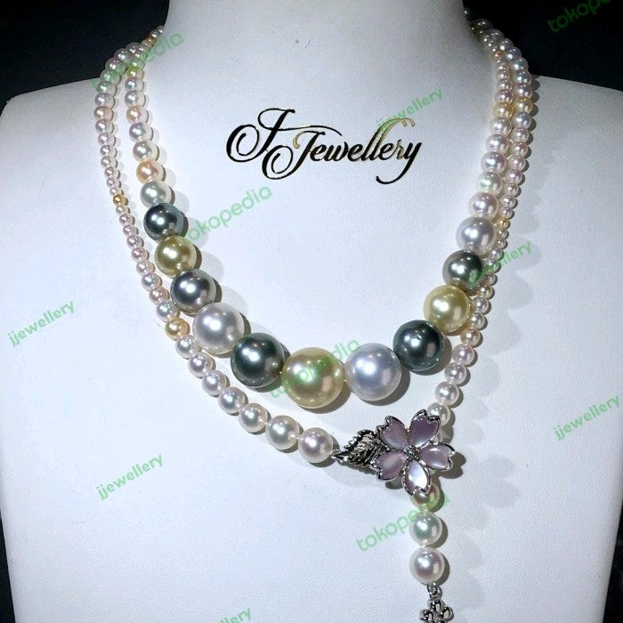 Mix Candy Akoya + South Sea + Tahiti Pearl Necklace