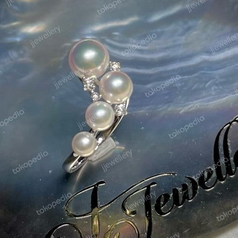 Bubble Akoya Pearl Ring