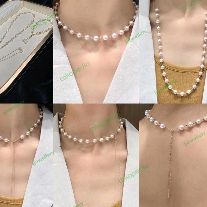 Backdrop Akoya Pearl Necklace