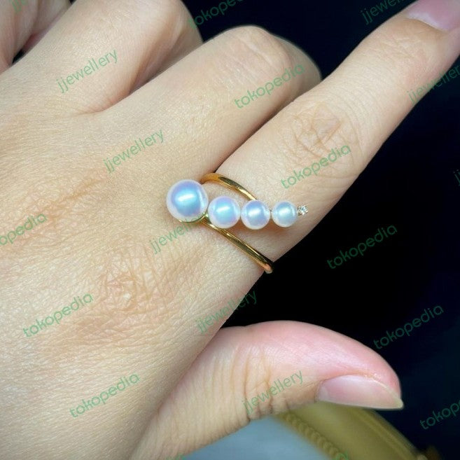 Bubble Akoya Pearl Ring - Grade AAAAA