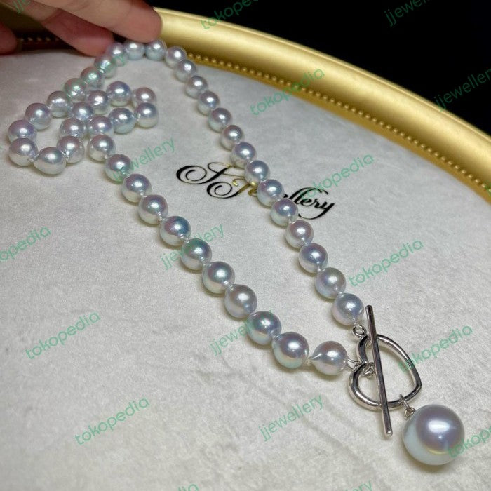 Baroque Akoya Pearl Heart Necklace