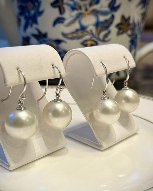 Simple South Sea Pearl Earrings