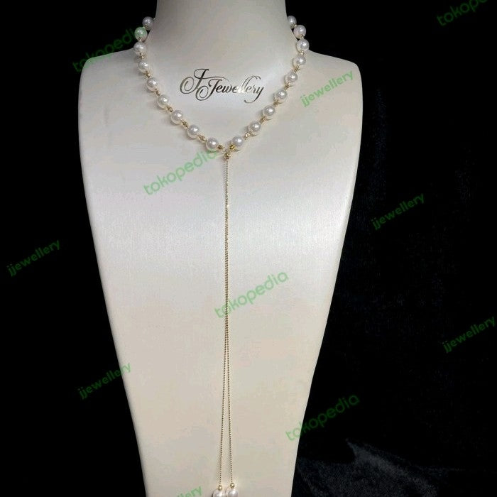 Backdrop Akoya Pearl Necklace