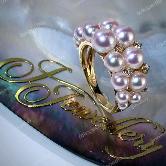 Super Quality Vintage Akoya Pearl Ring