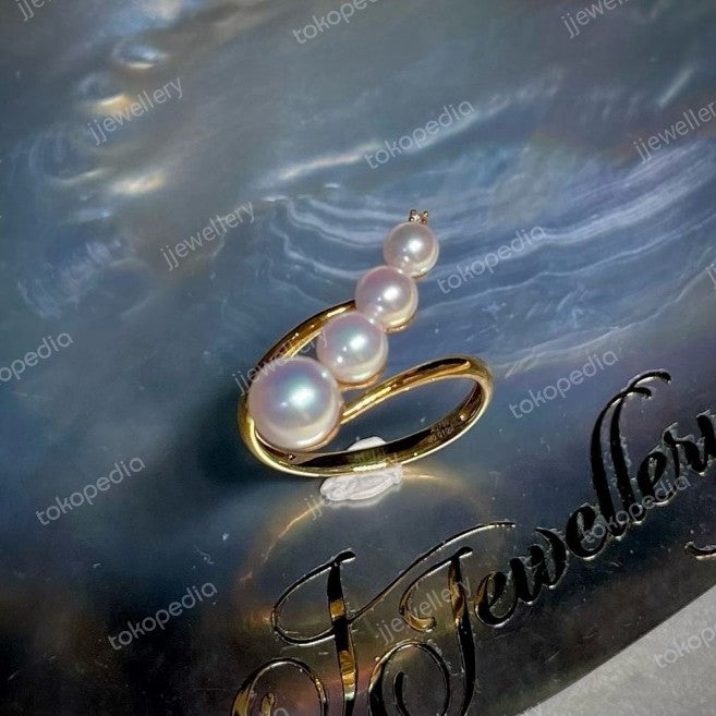 Bubble Akoya Pearl Ring - Grade AAAAA