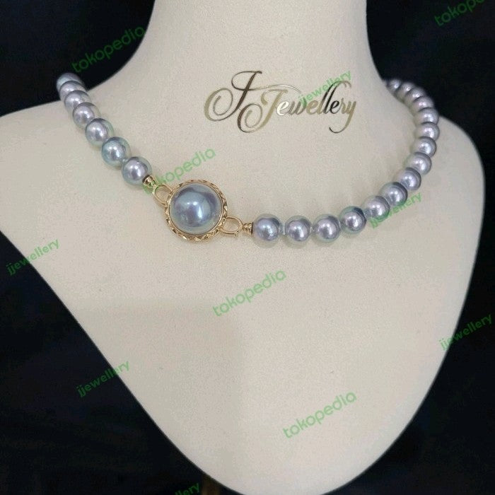 Classic Akoya + Mabe Pearl Necklace